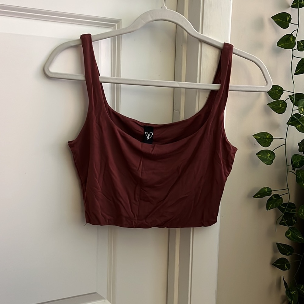 Windsor Maroon Crop Top